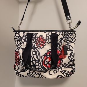 Coach Poppy Floral Graffiti Tote
